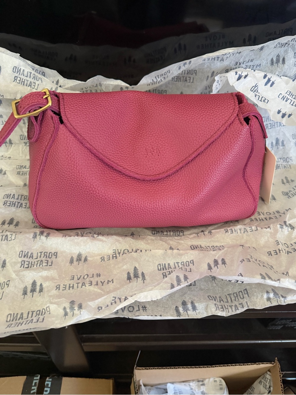 NWT Portland Leather Goods Small Neruda in Wild Rose- sold out
